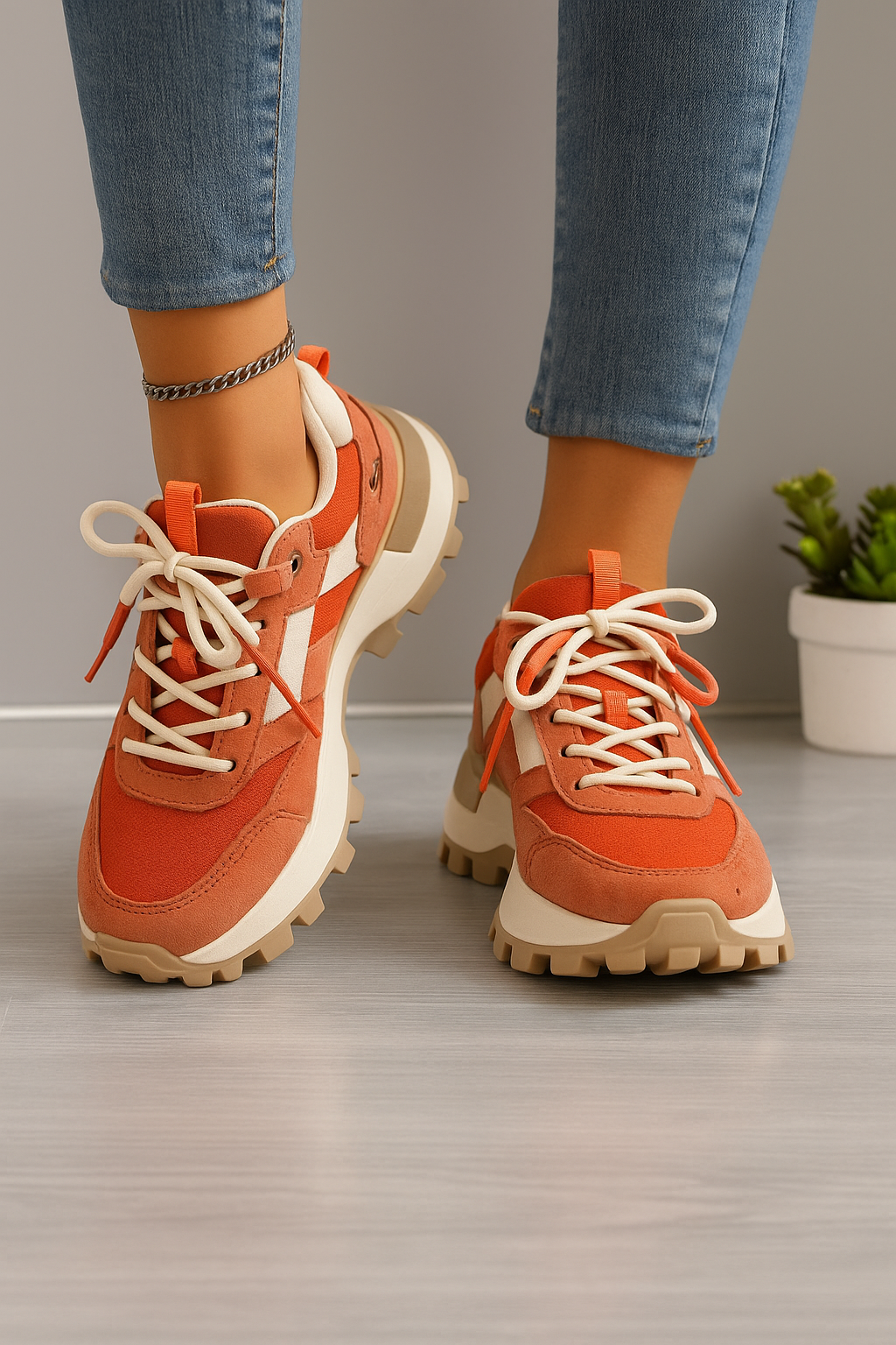 Dames Sneakers Casual Tribe Stijl - StudioMarella