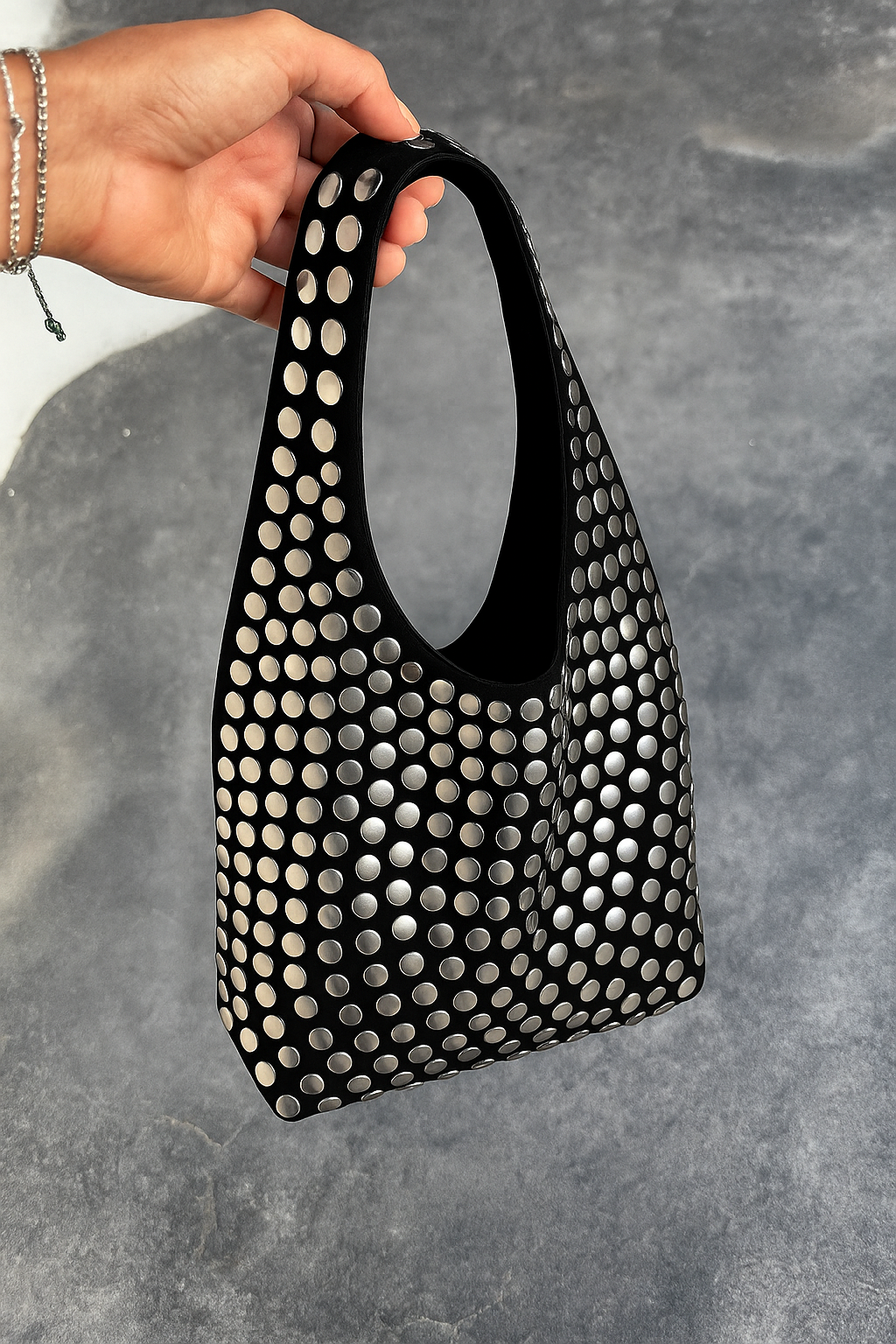 Schoudertas Dames Studded Trendy Compact Design