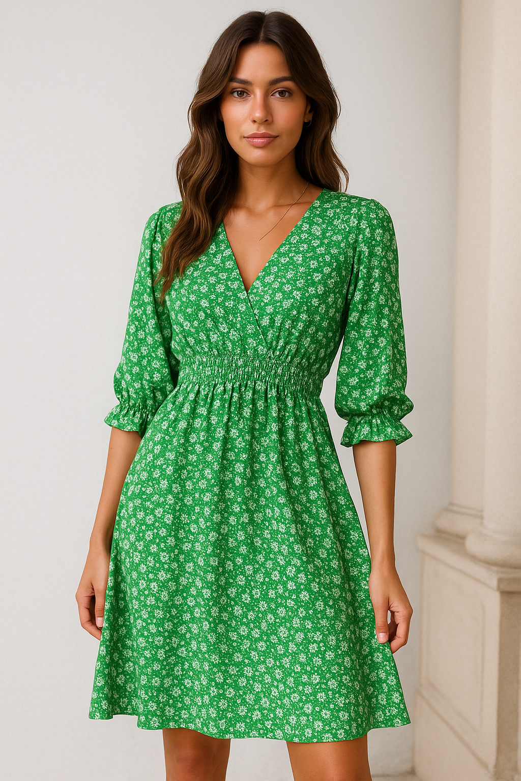 Vrouwelijke Bloemen Jurk Zomerse Mini Jurk Casual