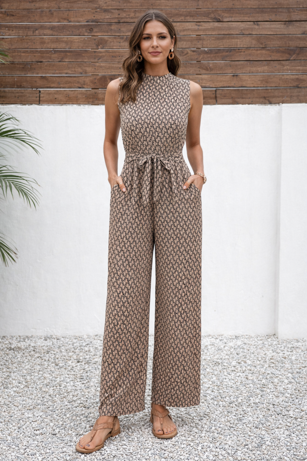 Dames Jumpsuit Mouwloos V-hals Zomerjurk - StudioMarella