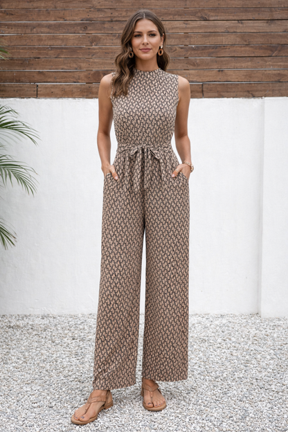 Dames Jumpsuit Mouwloos V-hals Zomerjurk - StudioMarella
