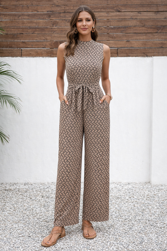 Dames Jumpsuit Mouwloos V-hals Zomerjurk - StudioMarella