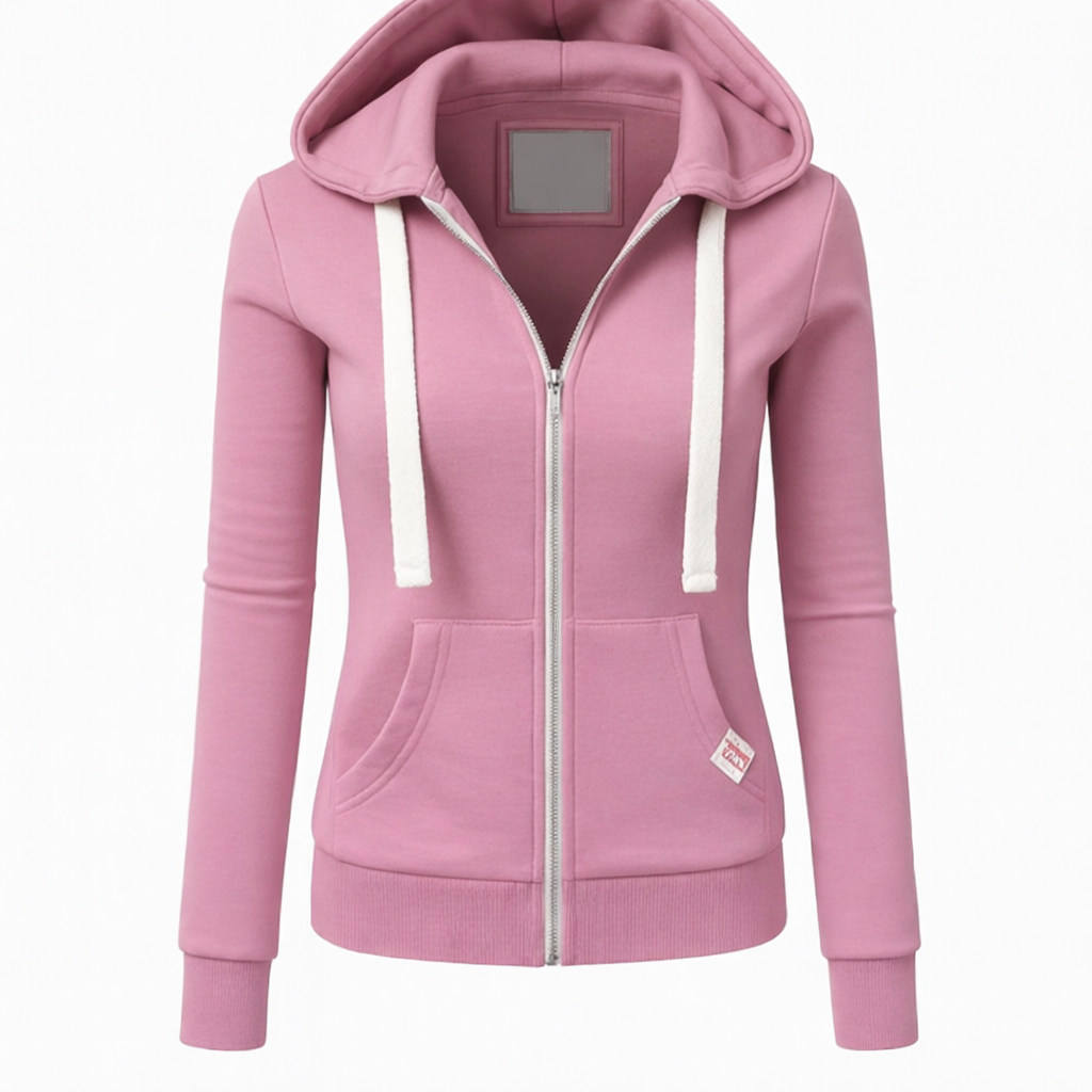 Dames Fleece Hoodie Comfortabel met Verstelbare Capuchon