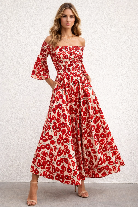 Maxi Jurk Dames Bloemenprint Zomerjurk Luchtig en Stijlvol - StudioMarella