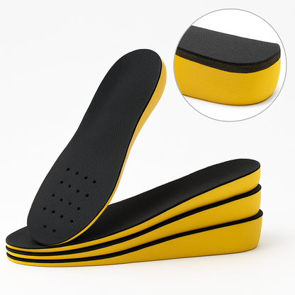 Hoogteverhogende Inlegzolen voor Schoenen – Discreet Formaat en Extra Comfort