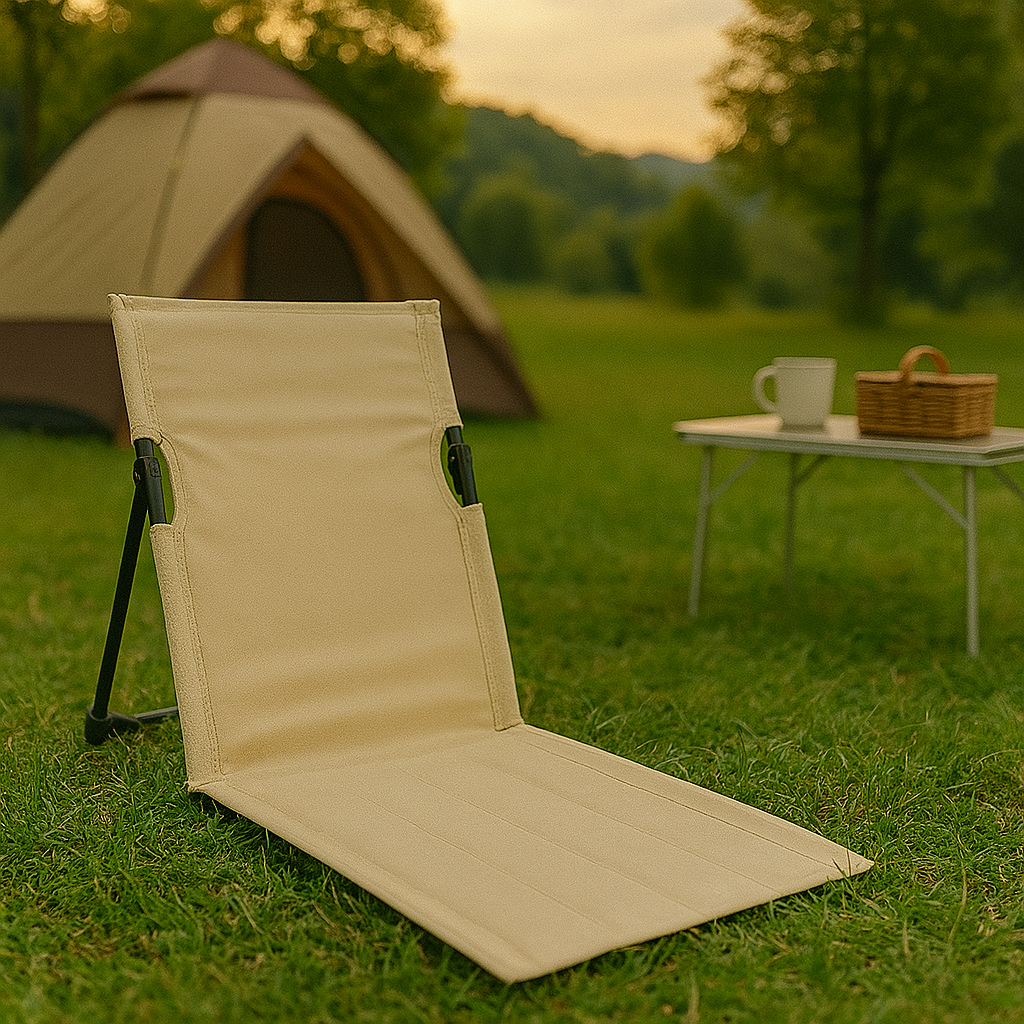 Opvouwbare Campingstoel – Ultralicht & Compact met Ergonomische Steun voor Trekking en Outdoor