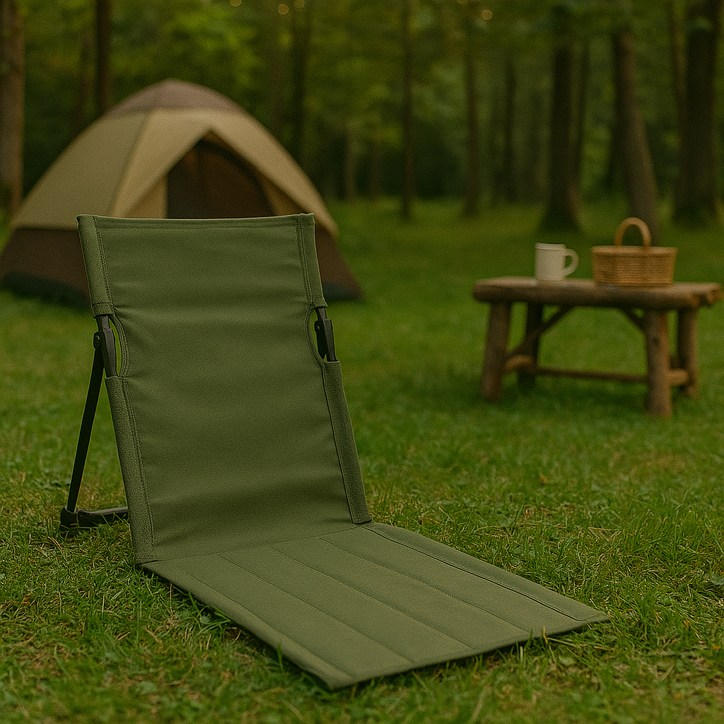Opvouwbare Campingstoel – Ultralicht & Compact met Ergonomische Steun voor Trekking en Outdoor