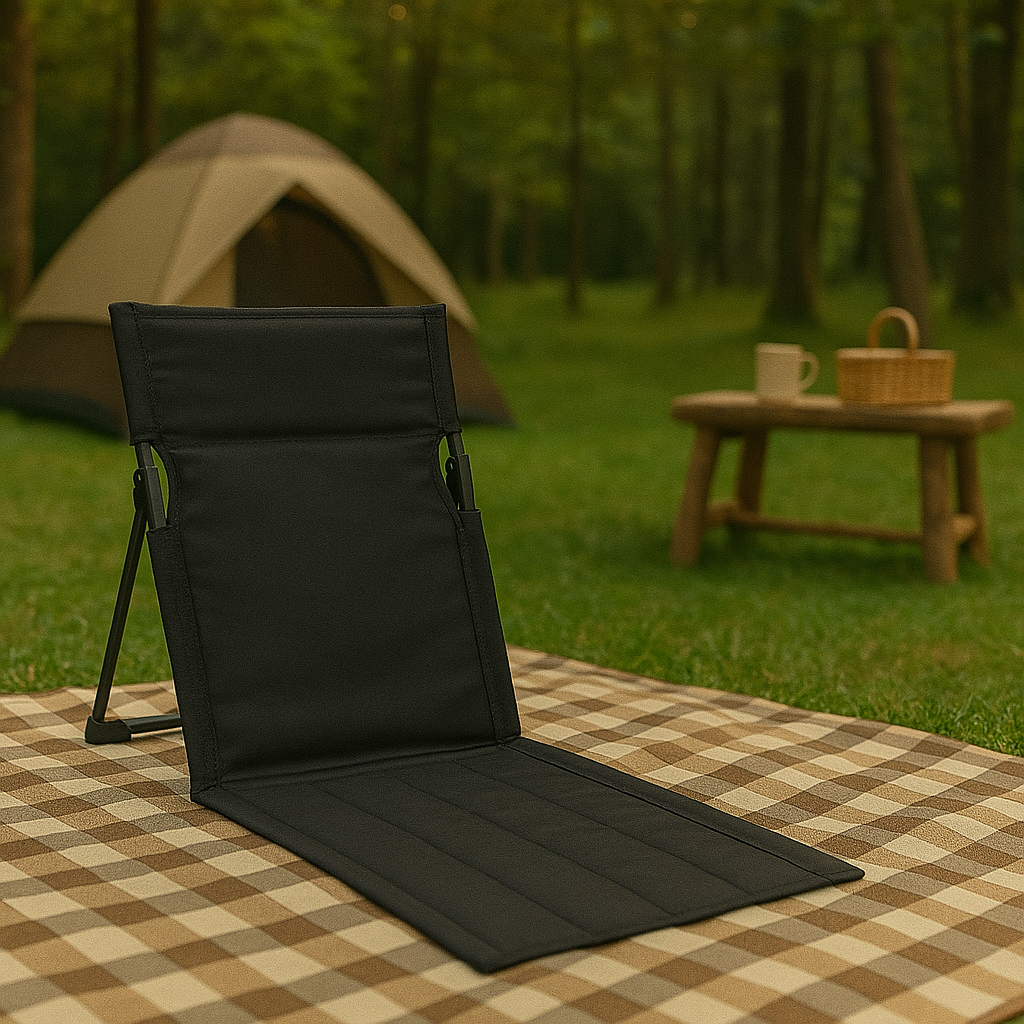 Opvouwbare Campingstoel – Ultralicht & Compact met Ergonomische Steun voor Trekking en Outdoor