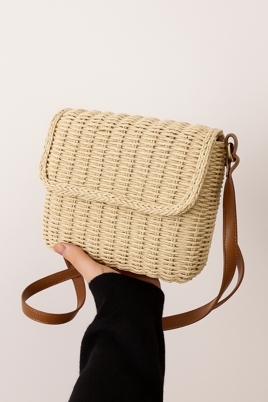 Boho Schoudertas Handgemaakt Leer Uniek Design - StudioMarella