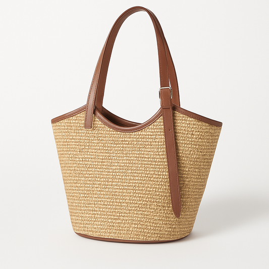 Rotan Strandtas voor Dames Handgemaakt Boho Stijl - StudioMarella