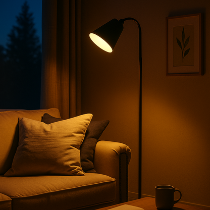 Vloerlamp Scandinavisch Verstelbaar Hout Metaal Minimalistisch Leeslamp 160cm
