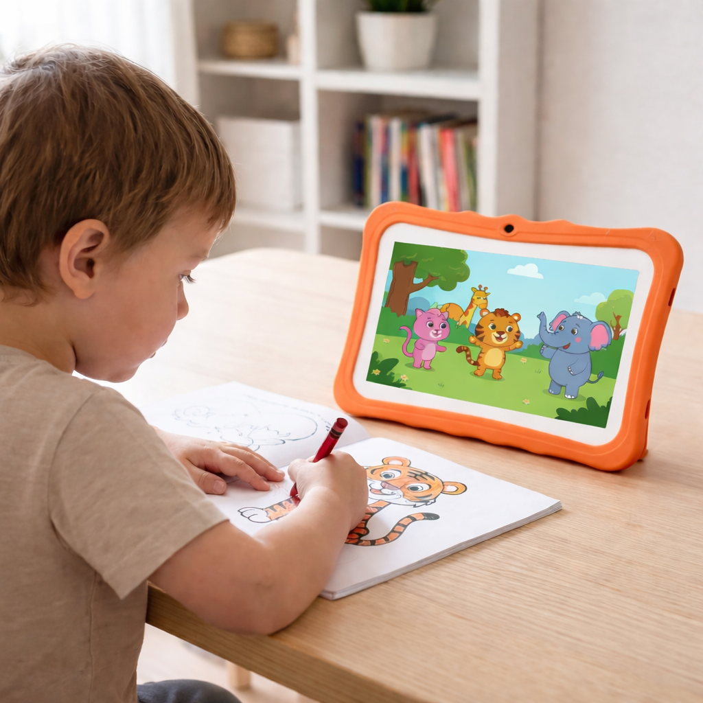 Kindertablet 7 inch met Leerapps en Ouderlijk Toezicht – Educatieve Tablet voor Kinderen