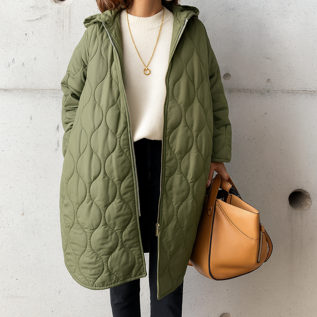 Dames Parka Met Capuchon Waterdicht en Comfortabel