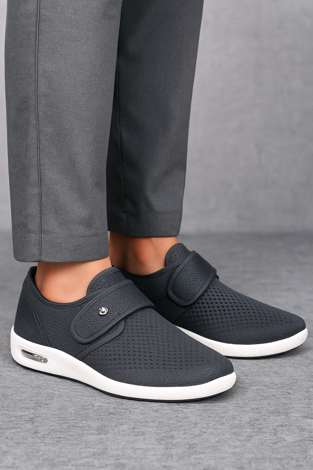 Heren Instappers Comfortabele Klittenband Schoenen Dagelijks Gebruik