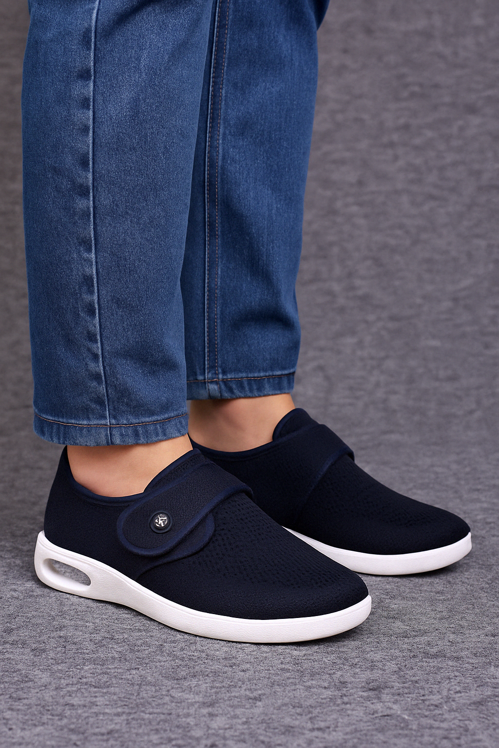 Heren Instappers Comfortabele Klittenband Schoenen Dagelijks Gebruik