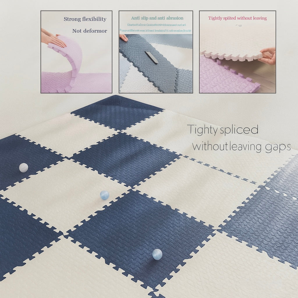 Puzzelmat Baby EVA Foam Vloertegels 30x30cm Antislip Speelmat Kinderen Kruipmat Zachte Speelvloer Babykamer Speelkamer