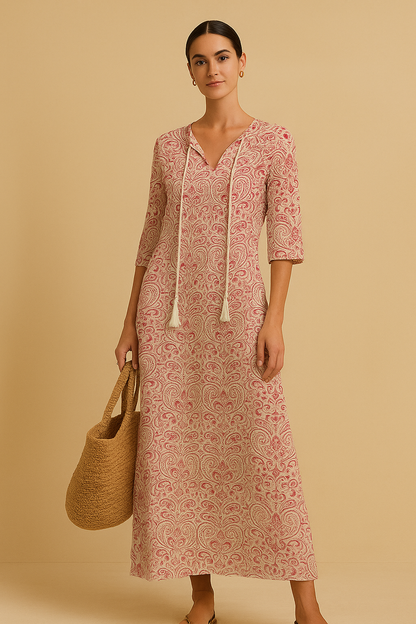 Dames Boho Zomerjurk Losse Pasvorm