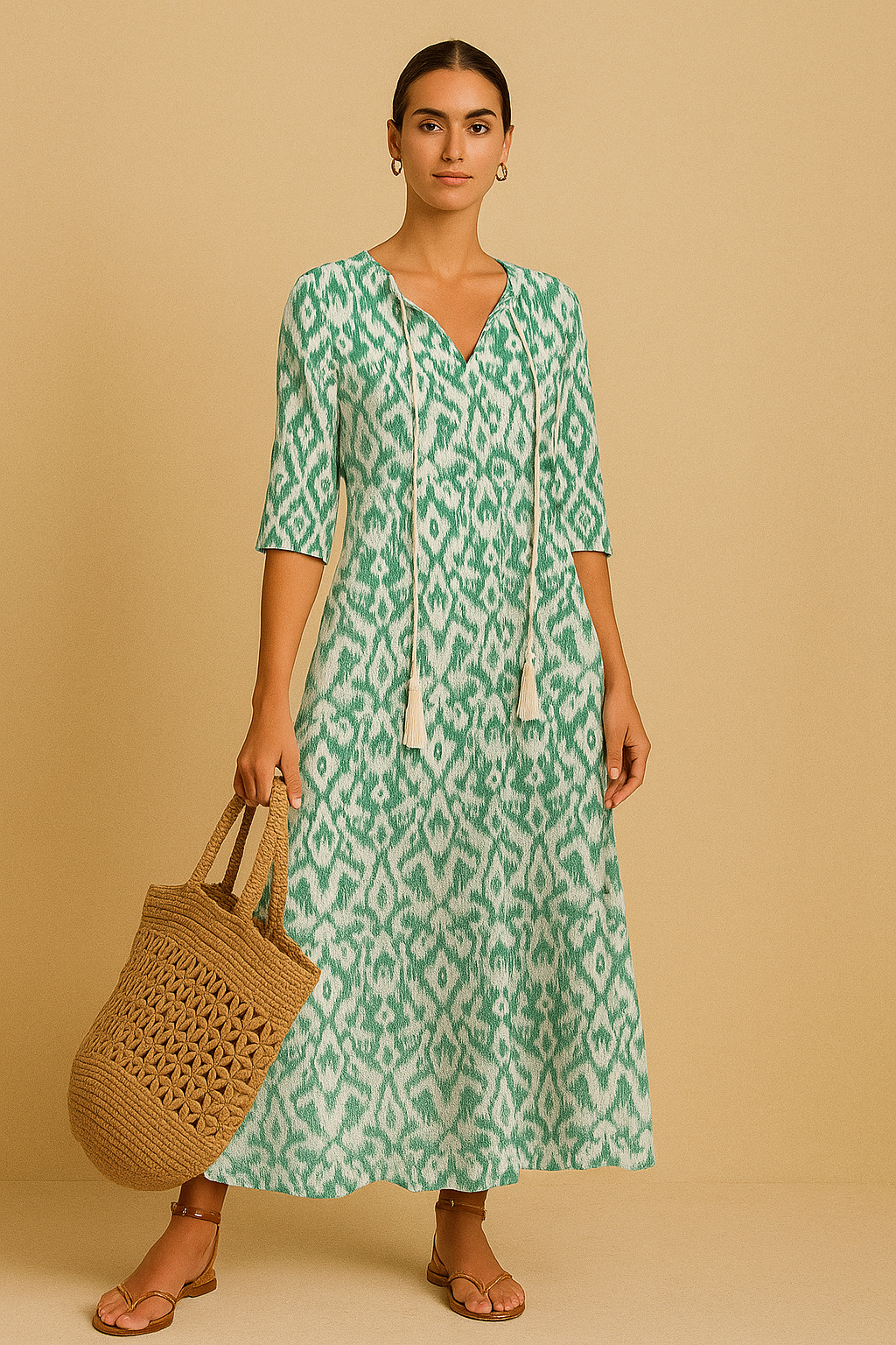 Dames Boho Zomerjurk Losse Pasvorm