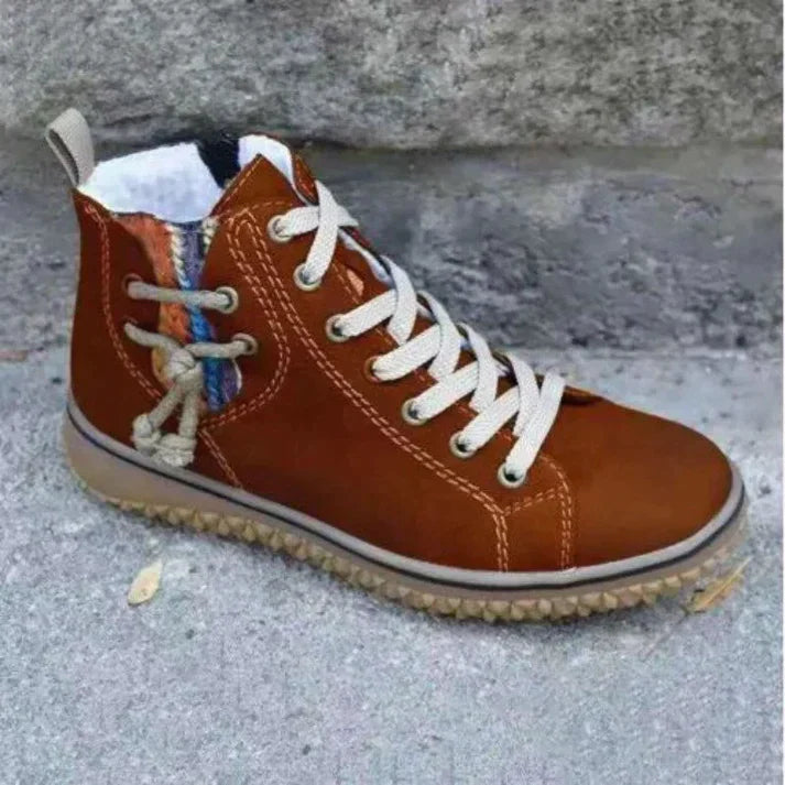 Leren Damesschoenen Vintage Stijl Elegant