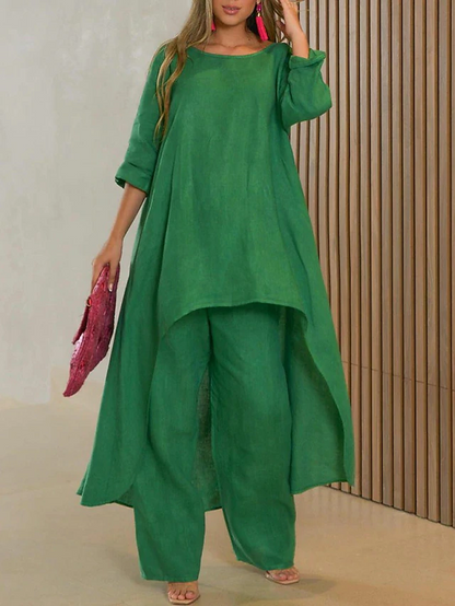 Cher Weekendset | Tweedelig Casual Chic Outfit 1