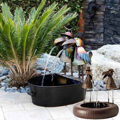 Waterfontein Dierfiguur Polyresin Met Pomp Tuin Terras Buiten
