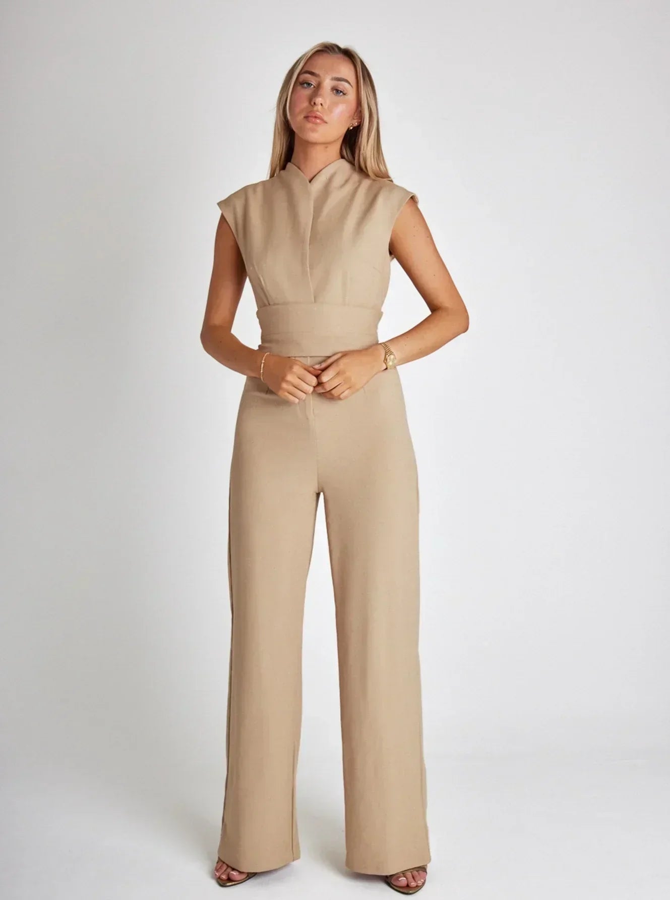 Vrouwelijke Jumpsuit Elegante Zomerjurk Lange Mouwen - StudioMarella