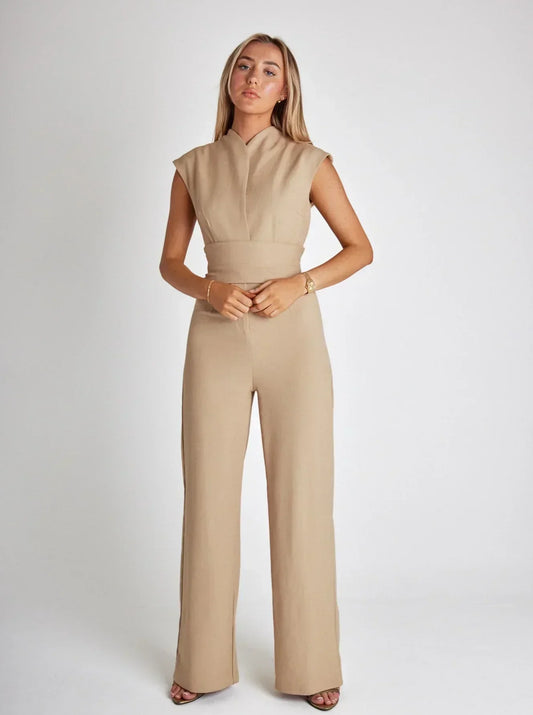 Vrouwelijke Jumpsuit Elegante Zomerjurk Lange Mouwen - StudioMarella