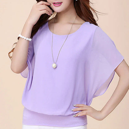 Vrouwen Blouse Aurora Chiffon LenteMode
