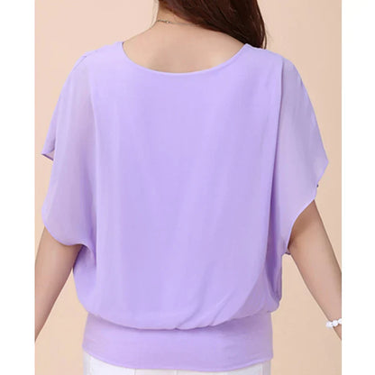 Vrouwen Blouse Aurora Chiffon LenteMode