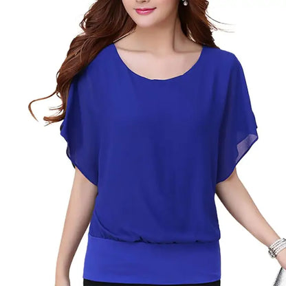 Vrouwelijke Zomerblouse Luchtige Bloesje