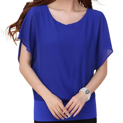 Vrouwelijke Zomerblouse Luchtige Bloesje