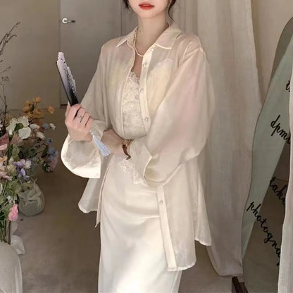 Vrouwen Zonbestendig Shirt Korte Mouw Stijl