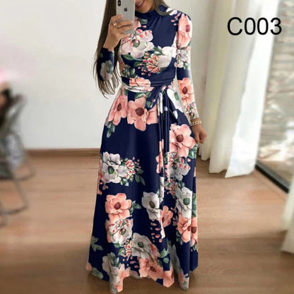 Elegante Herfstjurk Vintage Stijl voor Vrouw