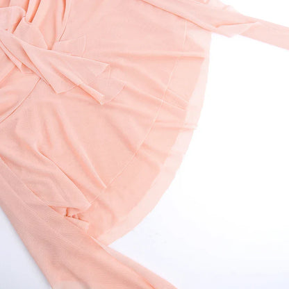 Damesjurk Geplisseerd Mesh Elegant Zomerjurk