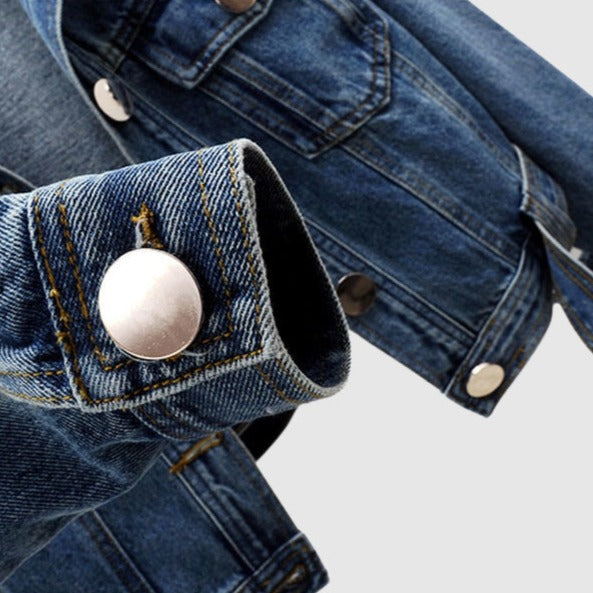 Kort Spijkerjack voor Vrouw Stijlvol Cropped Model