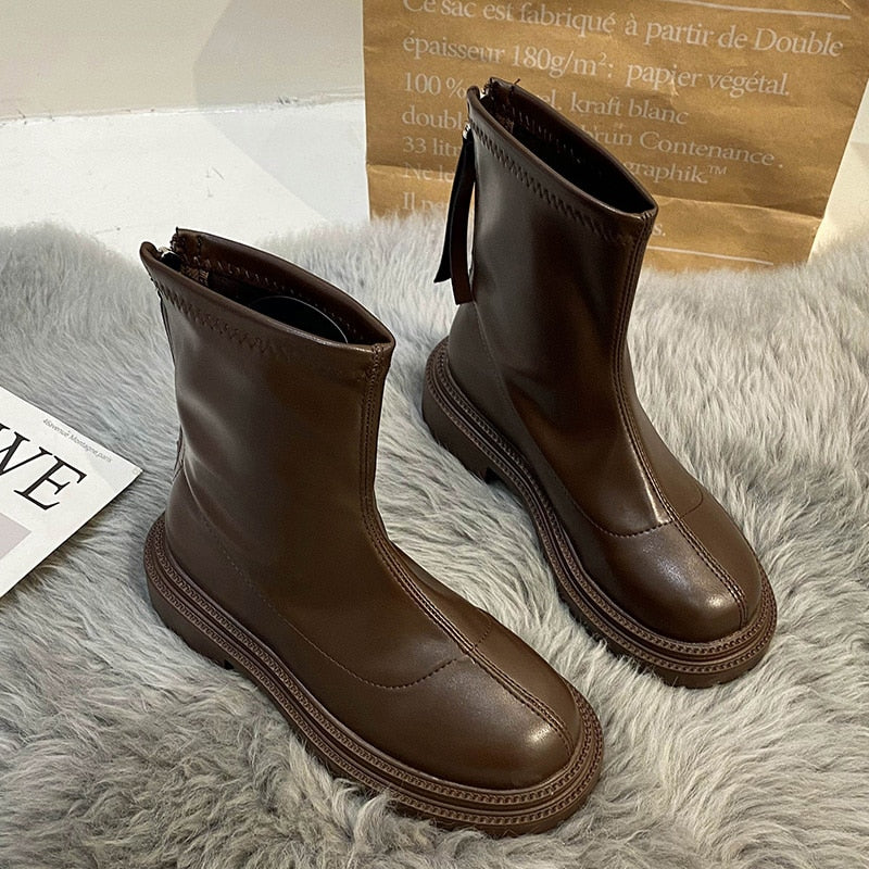 Chloe | Stijlvolle Stoere Dames Laarzen - Hoogwaardige PU-Leer, Elegante Look2
