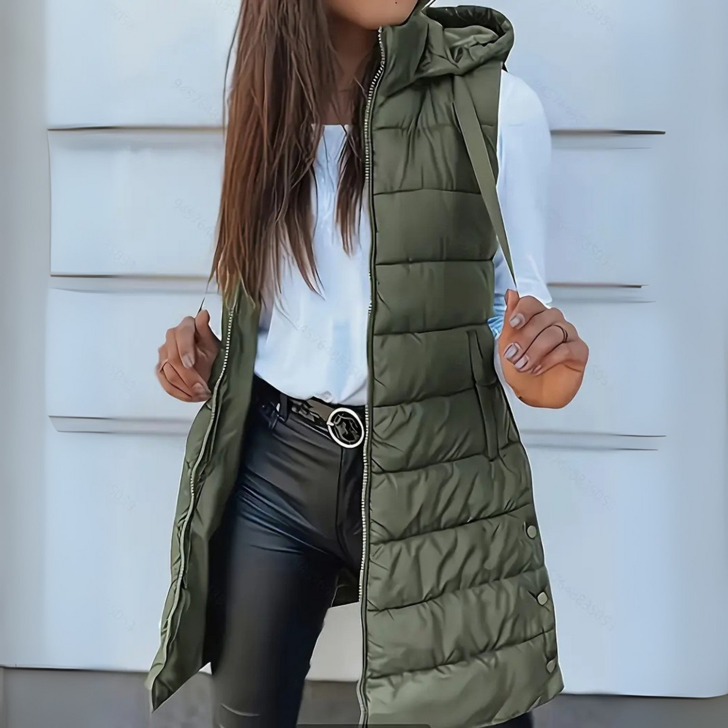 Chloe | Lichtgewicht gewatteerd vest met capuchon 3
