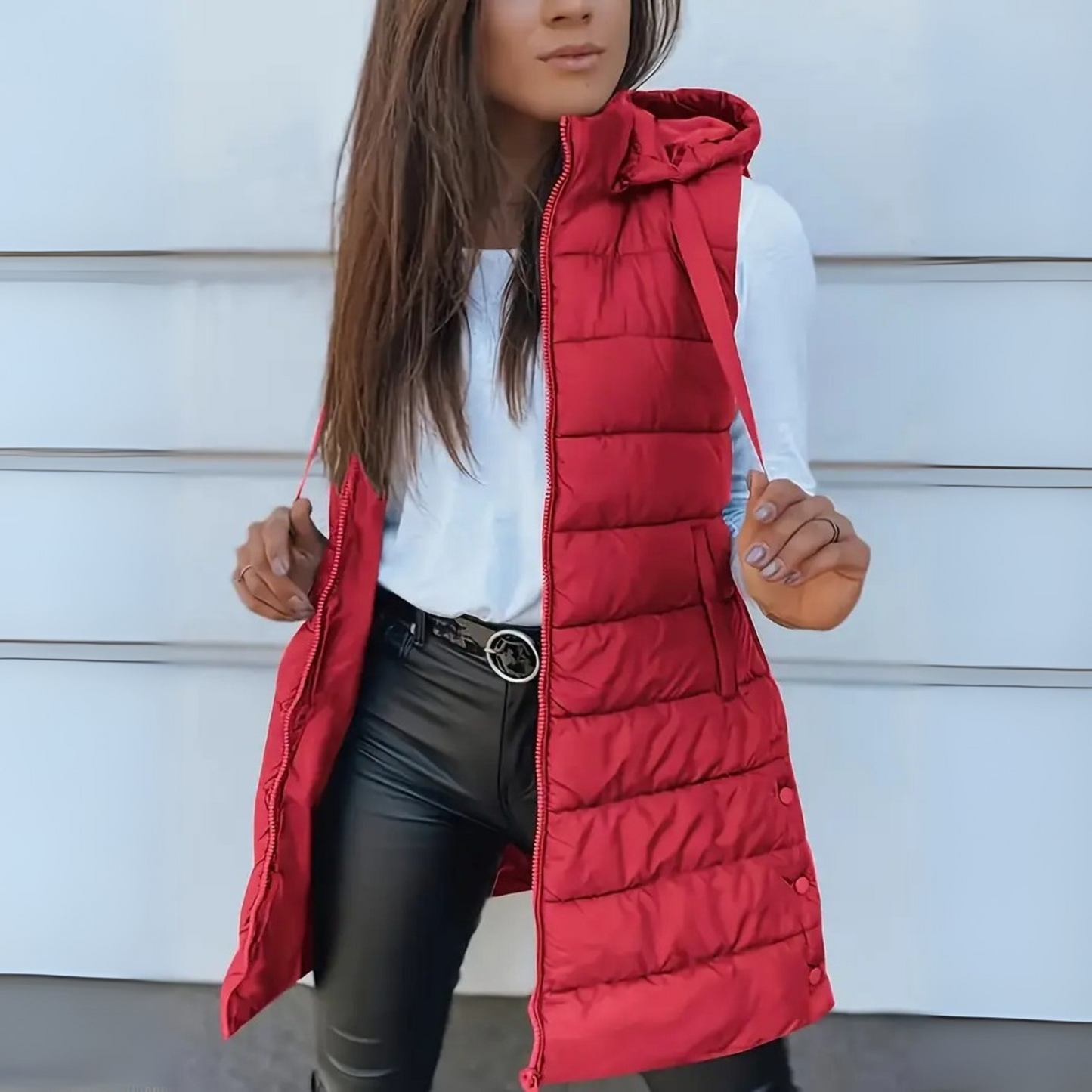Chloe | Lichtgewicht gewatteerd vest met capuchon 5