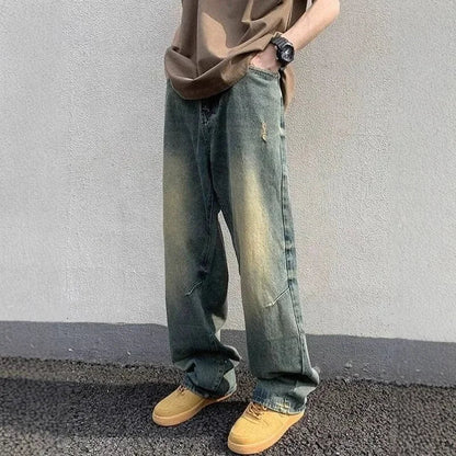 Comfortabele Christian Jeans Lange Wijdemouw Broek - StudioMarella