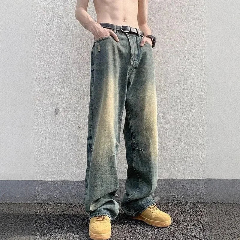 Comfortabele Christian Jeans Lange Wijdemouw Broek