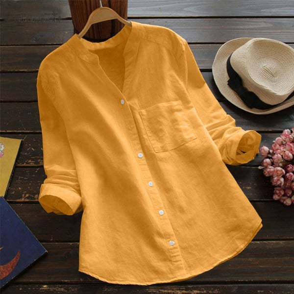 Casual Vrouwelijke Blouse van Gemengd Katoen - StudioMarella