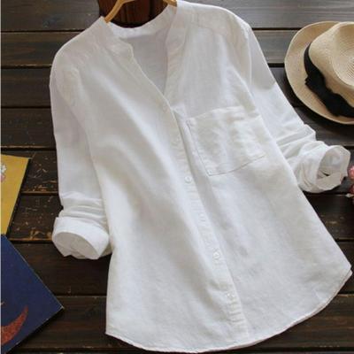 Casual Vrouwelijke Blouse van Gemengd Katoen