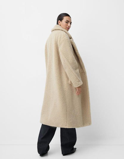 Oversize Jas met Duitse Rits en Knopen