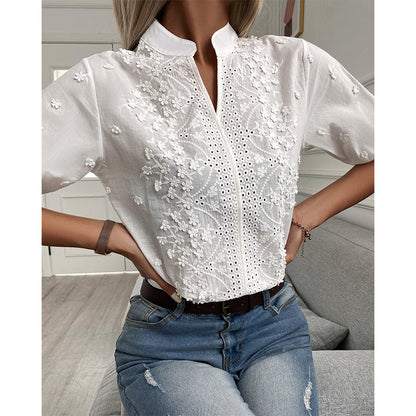 Elegante Bloemen Blouse voor Vrouw