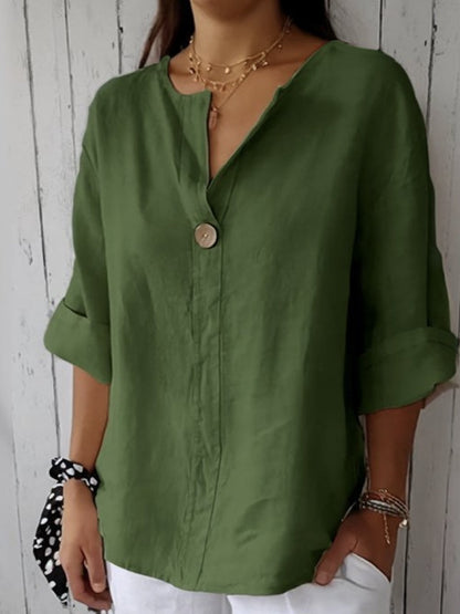 Christine Oversized Damesblouse met Knoopsluiting | Dames Blouse 5