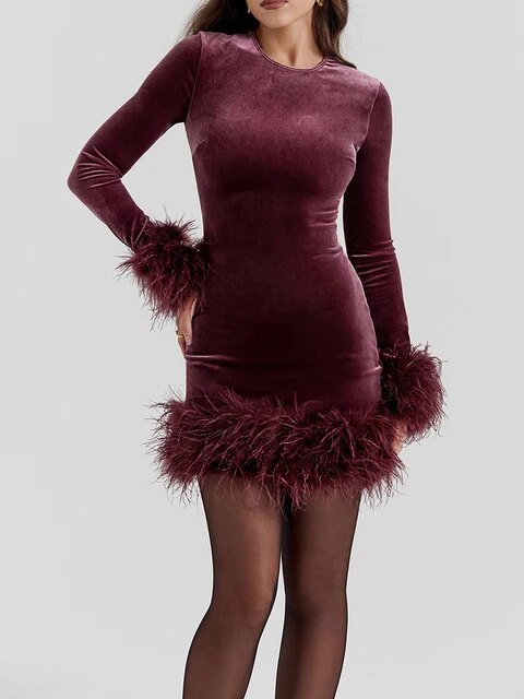 Korte Jurk met Lange Mouwen Zwart Casual Model