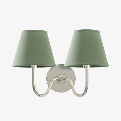 Wandlamp met Geplisseerde Stoffen Kap – Klassieke Verlichting voor Slaapkamer en Woonkamer