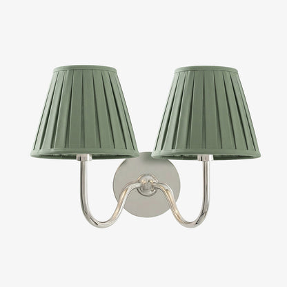 Wandlamp met Geplisseerde Stoffen Kap – Klassieke Verlichting voor Slaapkamer en Woonkamer