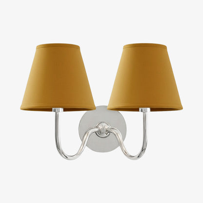 Wandlamp met Geplisseerde Stoffen Kap – Klassieke Verlichting voor Slaapkamer en Woonkamer