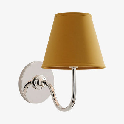 Wandlamp met Geplisseerde Stoffen Kap – Klassieke Verlichting voor Slaapkamer en Woonkamer